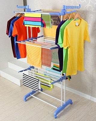 Foldable Steel Cloth Hanger (3 Tier) - Alt View