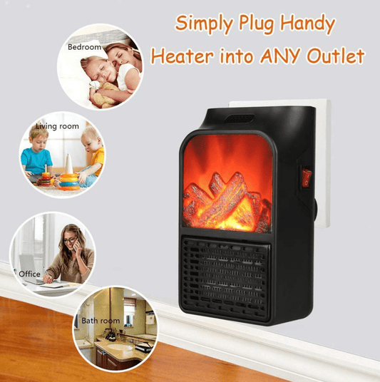 Portable Electric Flame Heater (1000W) - DMC Wholesale