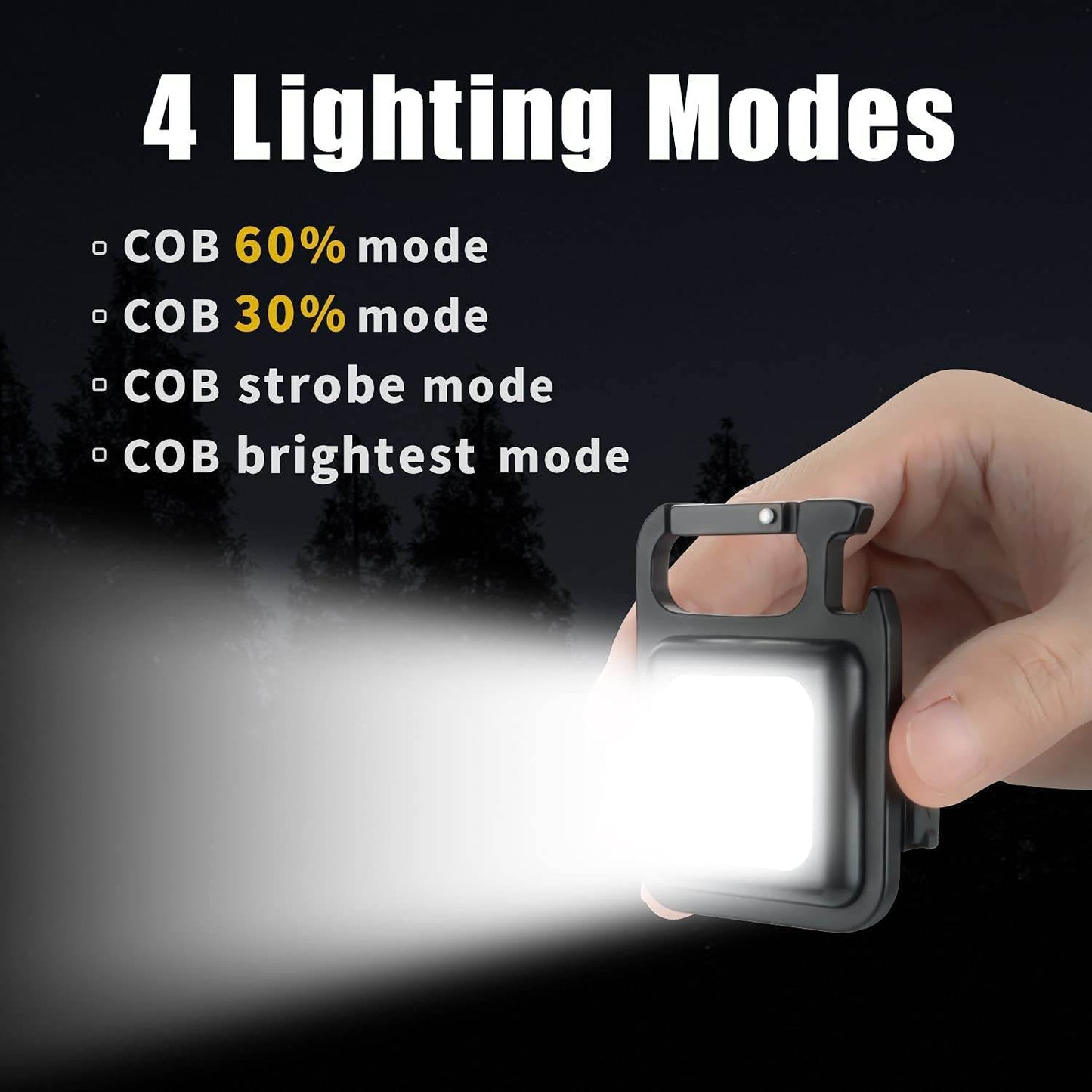 Mini 800 Lumens COB Keychain - DMC Wholesale