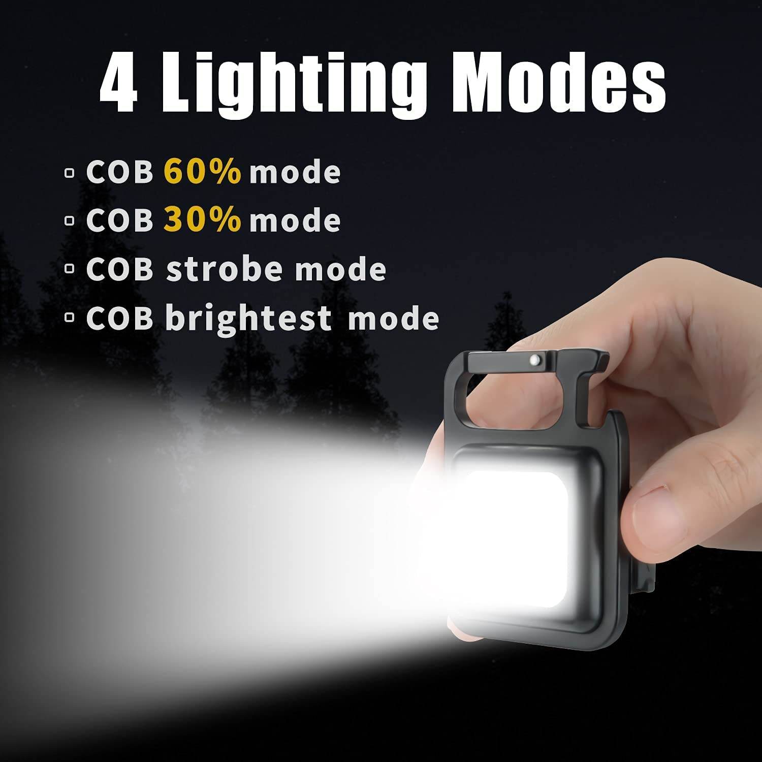 Mini 800 Lumens COB Keychain - DMC Wholesale