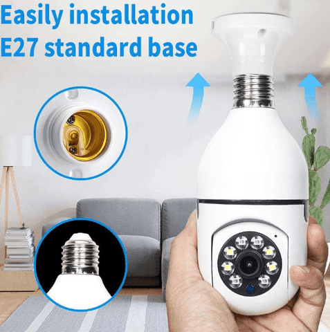 Screw In WIFI Smart Camera - Alt View