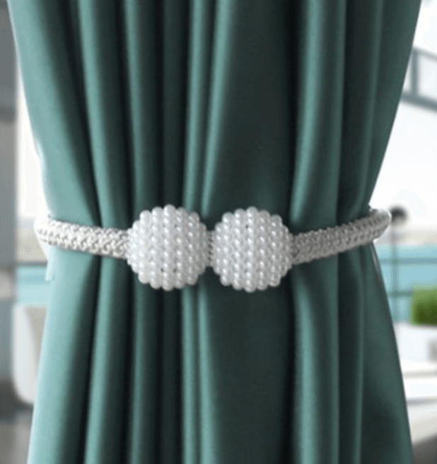 Magnetic Curtain Ties with Pearls (2 pcs) - DMC Wholesale