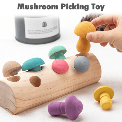 Wooden Mushroom Toys Picking Game - DMC Wholesale