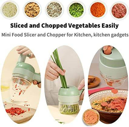 4in1 Handheld Electric Veggie Chopper Set - DMC Wholesale