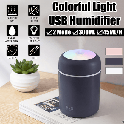 Colorful Cool Mini Humidifier (300ml) - DMC Wholesale