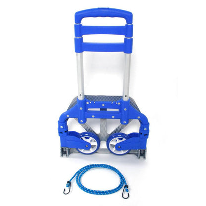 Aluminium Folding Portable Heavy Duty Push Trolley - DMC Wholesale
