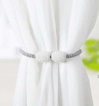 Magnetic Curtain Ties with Pearls (2 pcs) - DMC Wholesale
