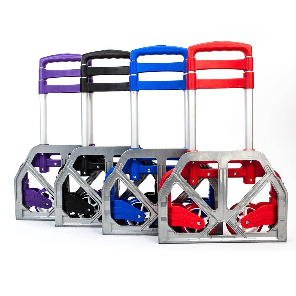 Aluminium Folding Portable Heavy Duty Push Trolley - DMC Wholesale