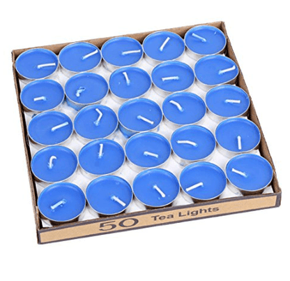 Coloured Tea Light Candles (50 pcs) - DMC Wholesale