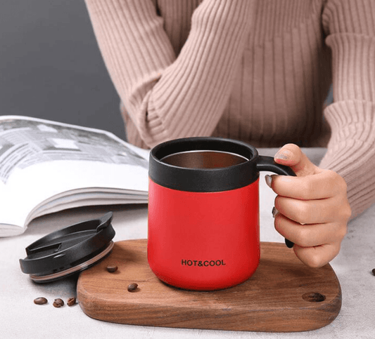 Double Steel Thermos Coffee Mug (500ml) - DMC Wholesale