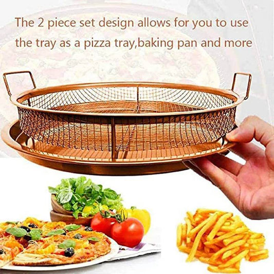Round Copper Chef Crisper Over Fryer - DMC Wholesale