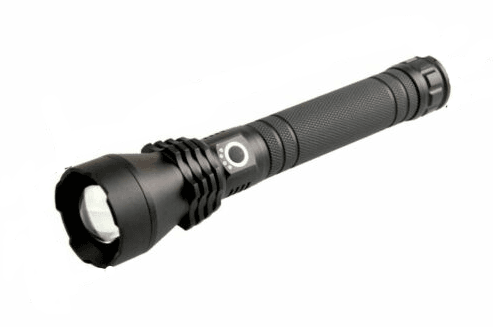 Chargeable Tactical Zoom Waterproof Aluminium Torch - 3X Light Modes - DMC Wholesale
