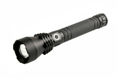 Chargeable Tactical Zoom Waterproof Aluminium Torch - 3X Light Modes - DMC Wholesale